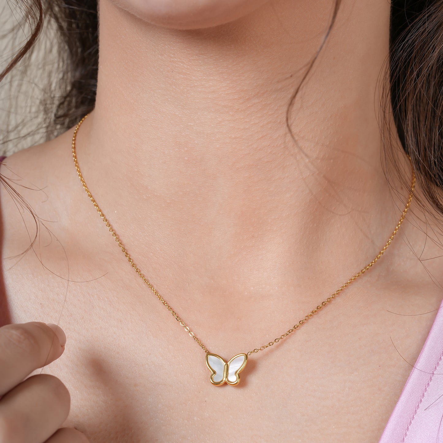 Butterfly Gold Necklace