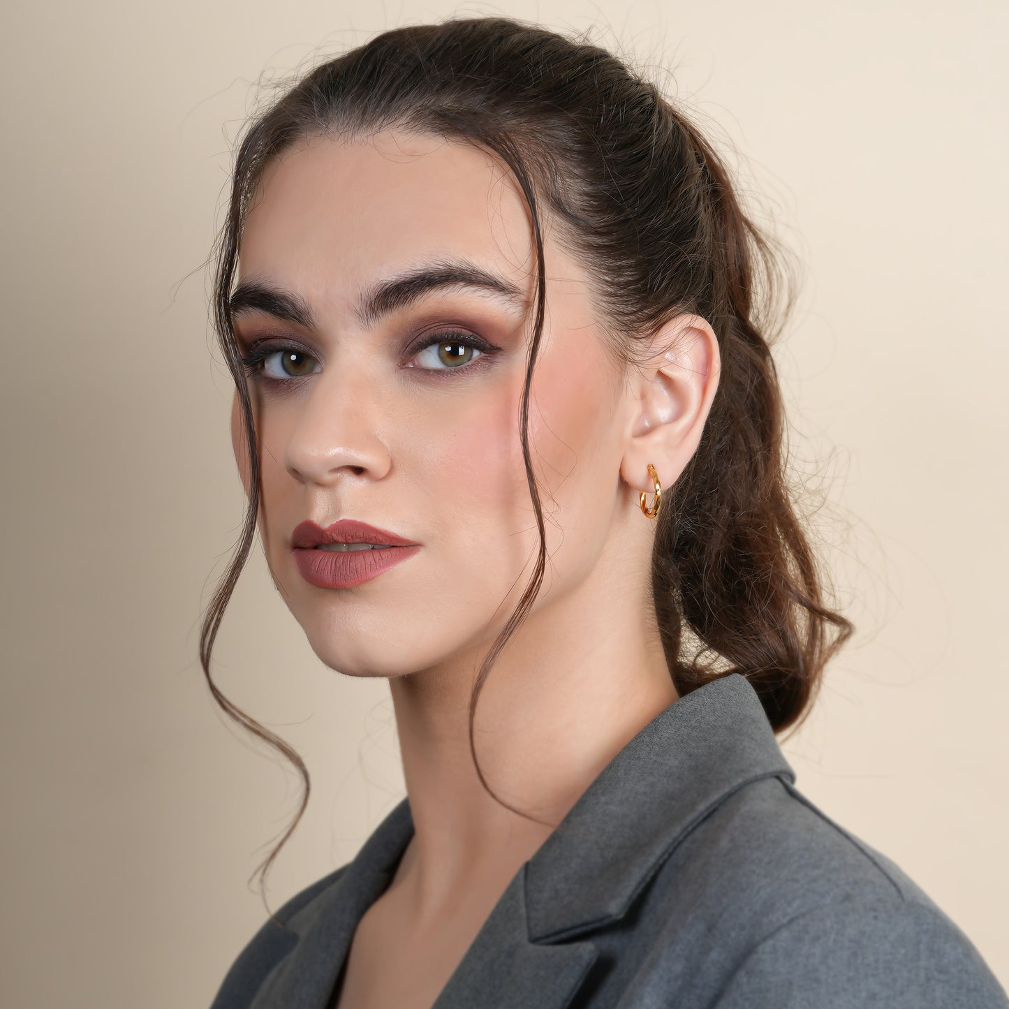 Twisted Hoop Earrings