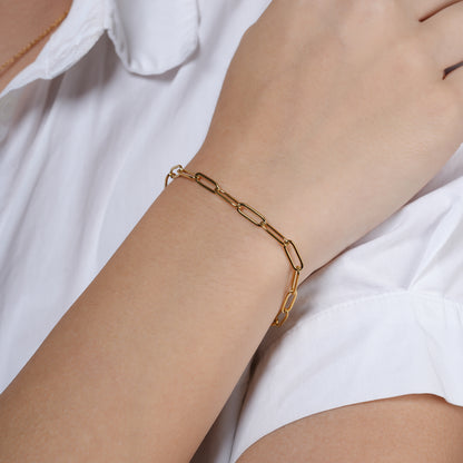 Gold Link Chain Bracelet