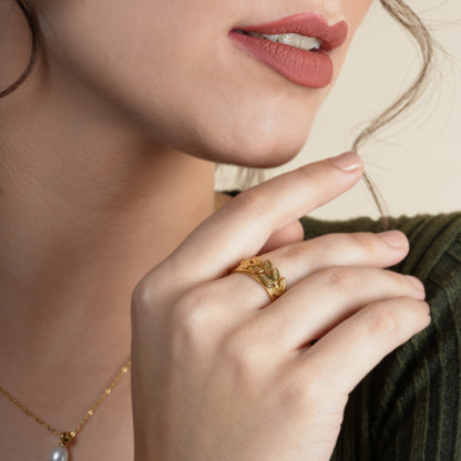 Gold Leaf Ring