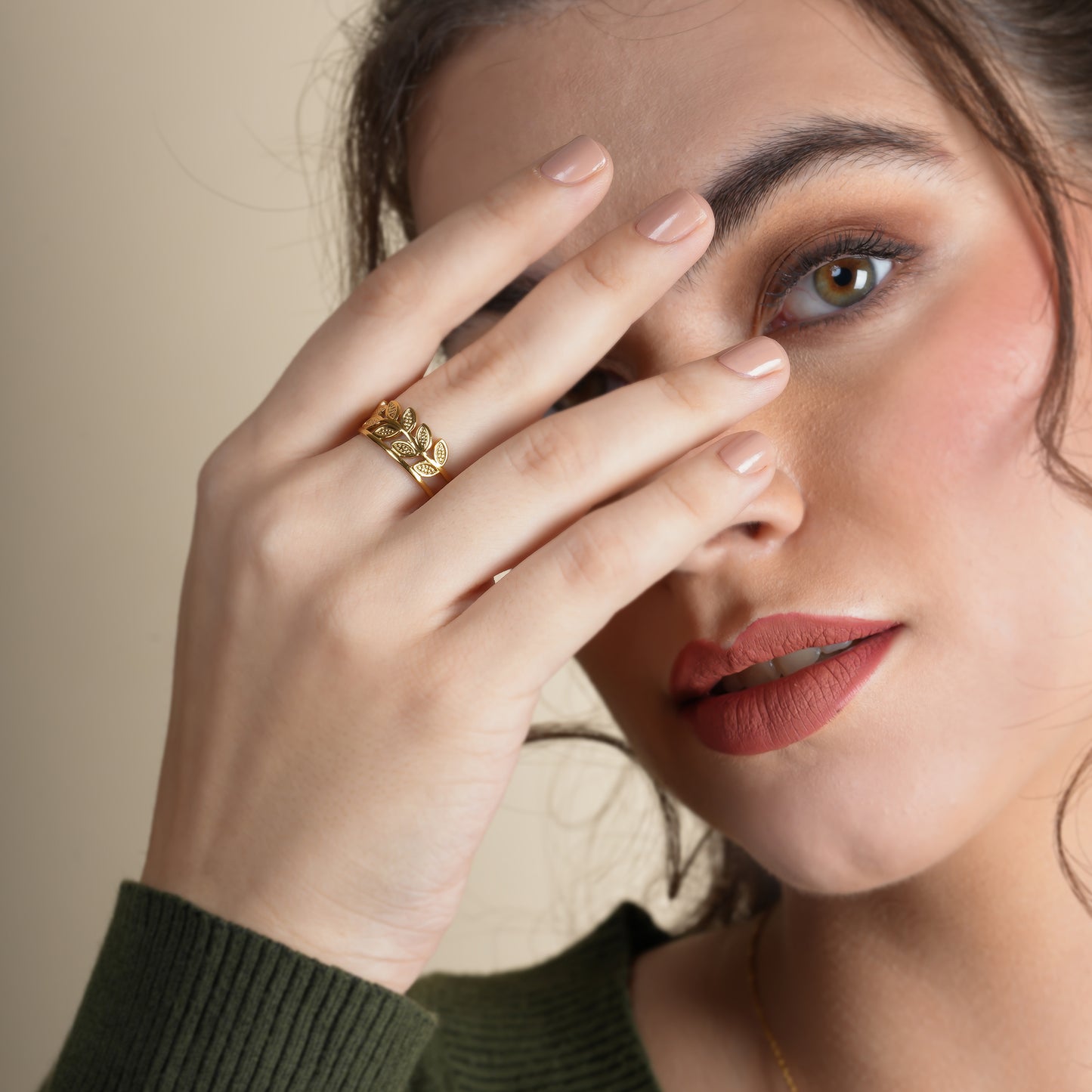 Gold Leaf Ring