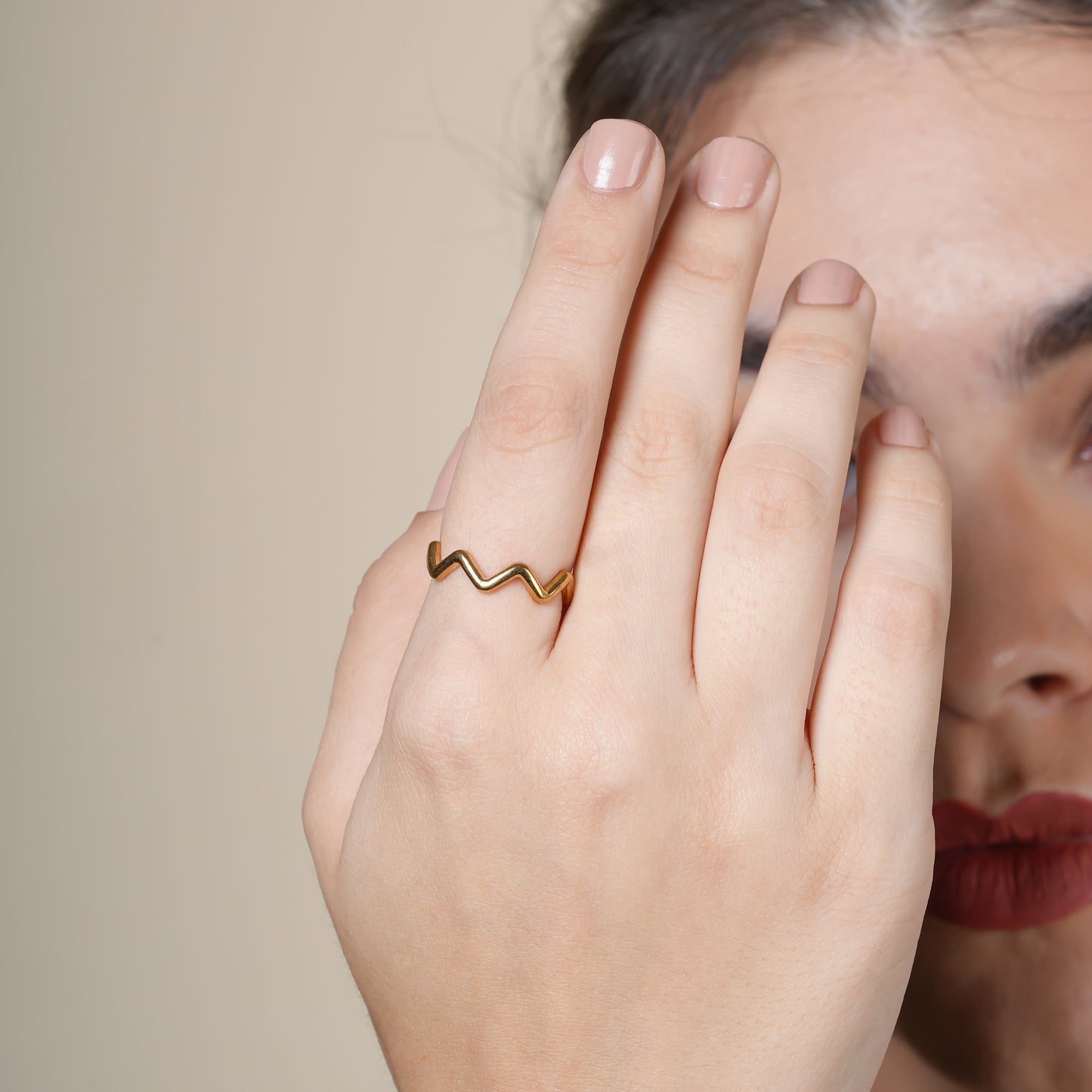 Gold Wave Ring