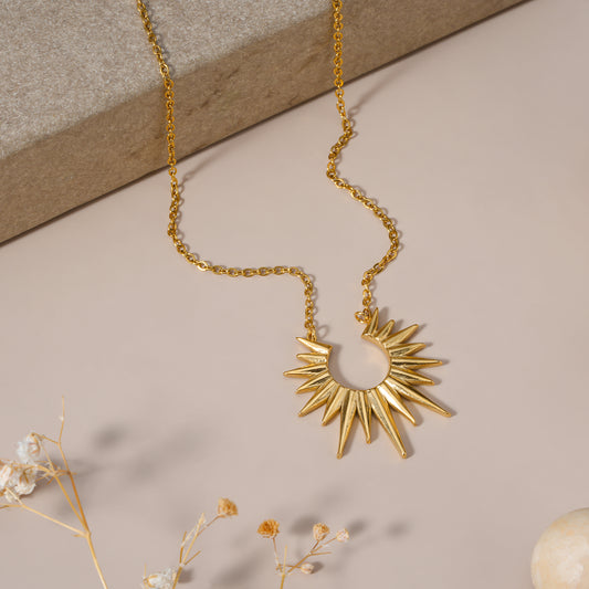 Golden Sunburst Necklace