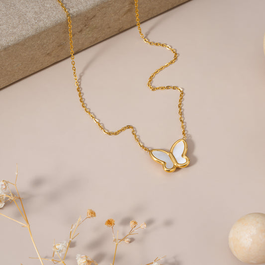 Butterfly Gold Necklace