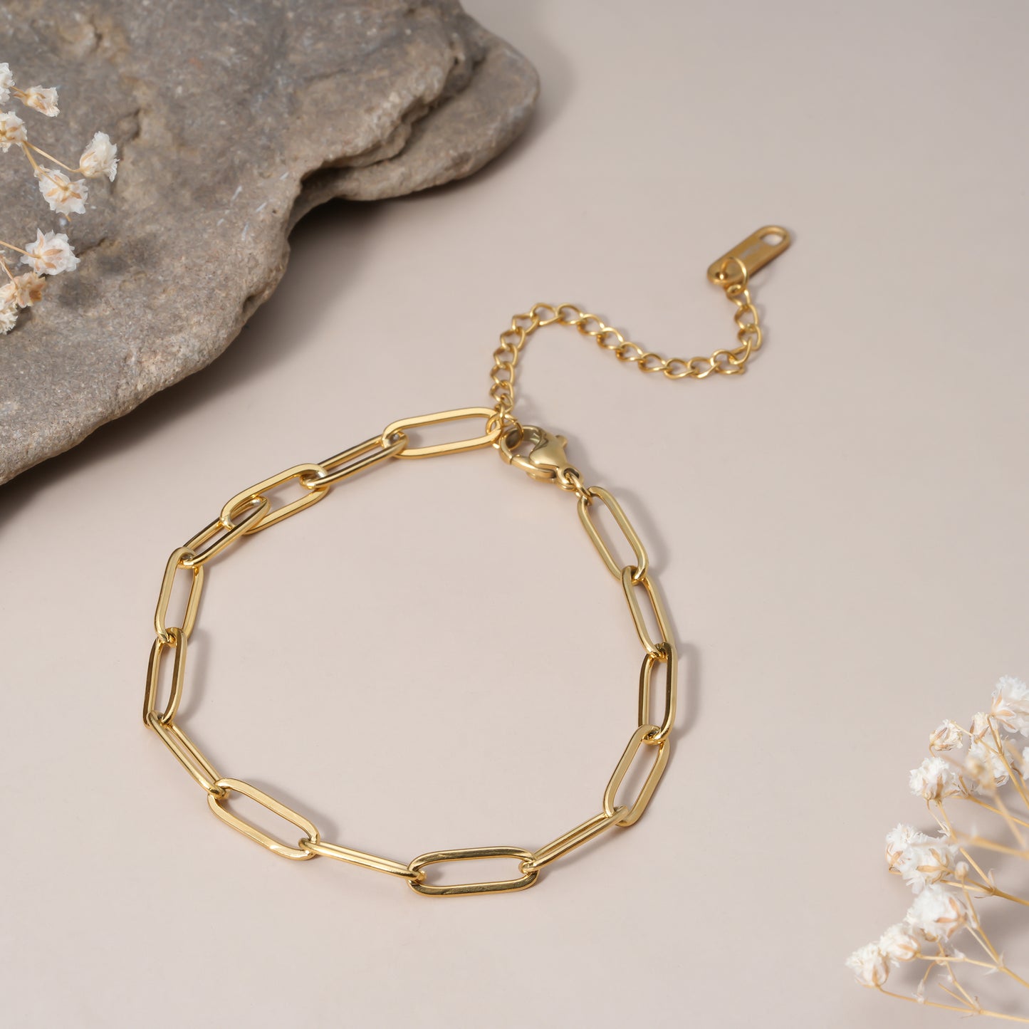 Gold Link Chain Bracelet