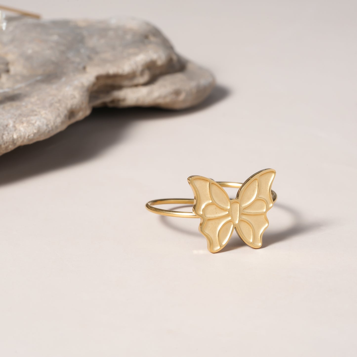 Gold Butterfly Ring