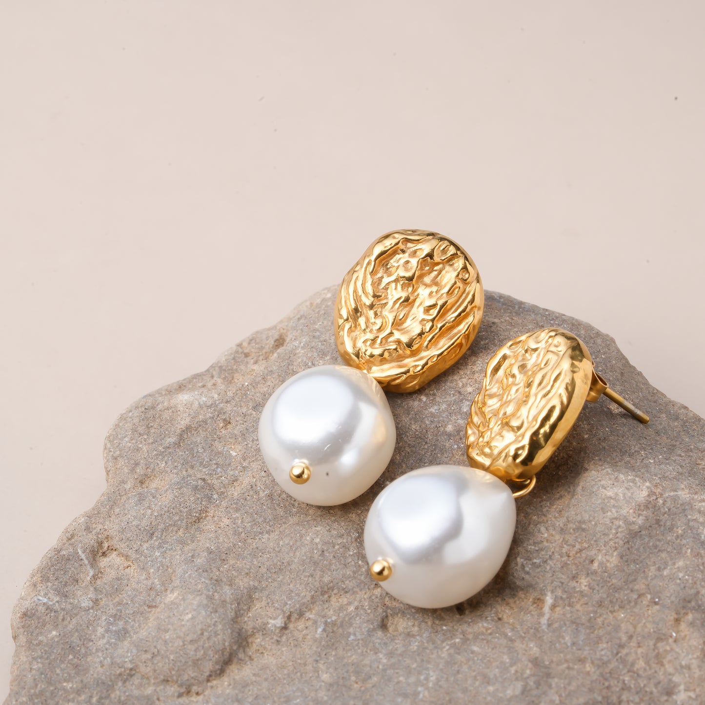 Bold Pearl Drop Earrings