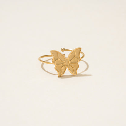 Gold Butterfly Ring