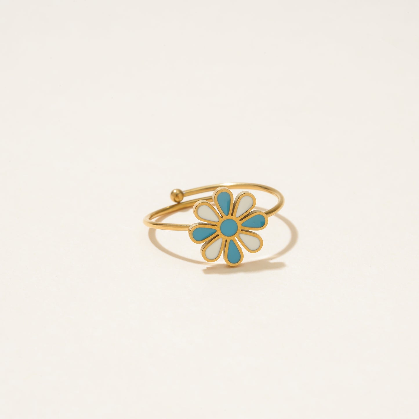 Enamel Flower Ring