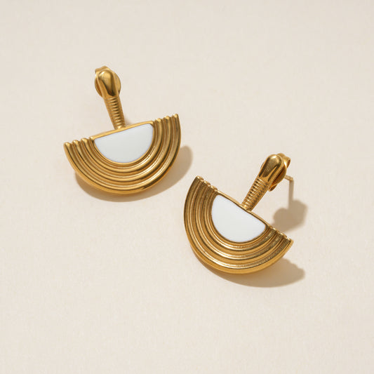 White Onyx Earrings