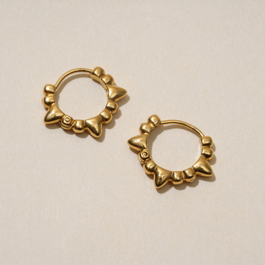 Eternity Gold Huggies Earrings