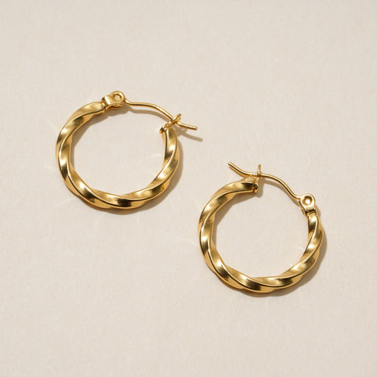 Twisted Hoop Earrings