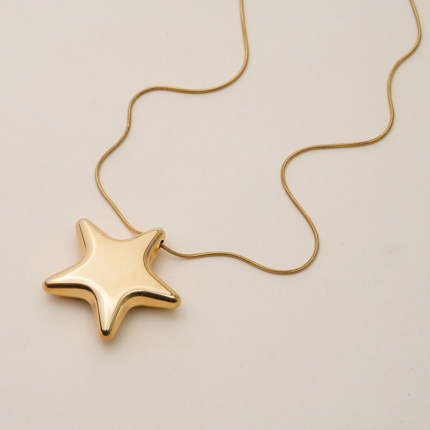 Gold Super Star Necklace